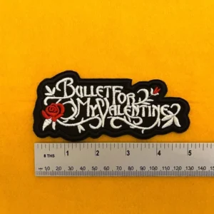 Bullet for My Valentine embroidered design dimensions