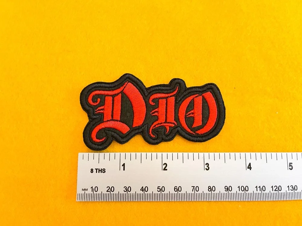 Dio embroidered design dimensions