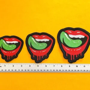 Small medium and large Falling in Reverse patch size comparison