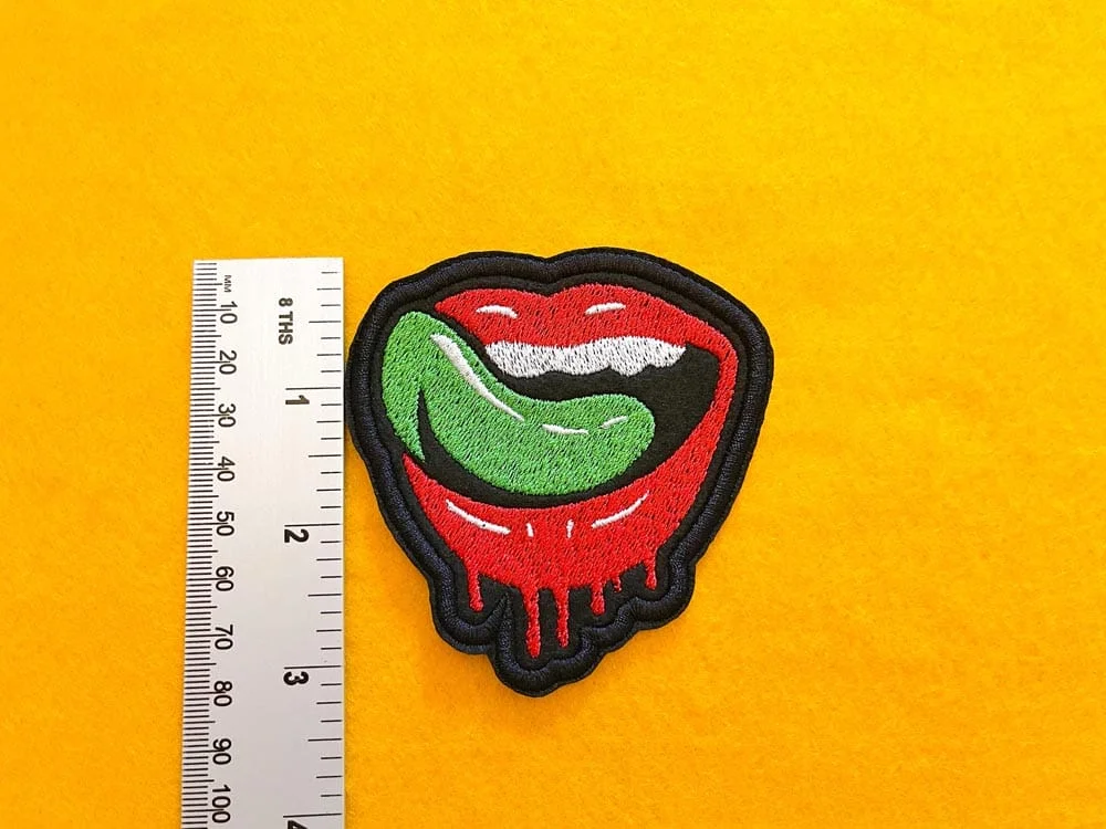 Falling in Reverse embroidered design dimensions