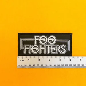 Small medium and large Foo Fighters patch size comparison