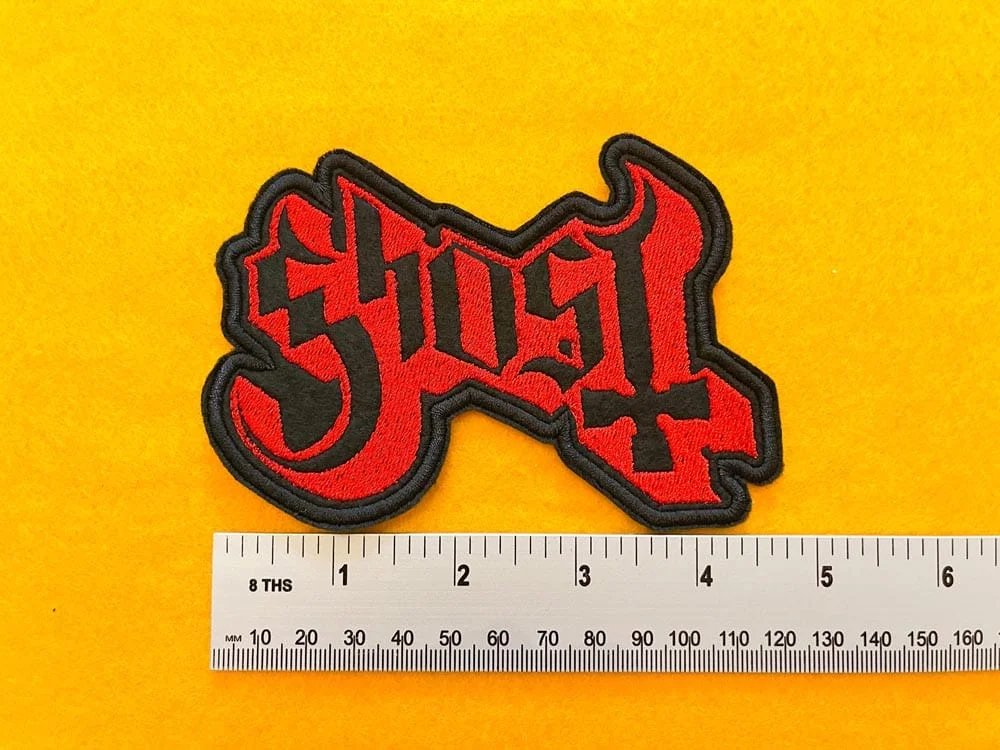 Ghost embroidered design dimensions