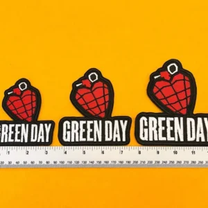 Small medium and large Green Day patch size comparison