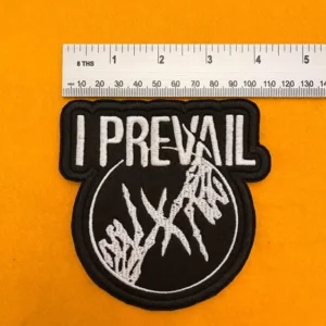 I Prevail embroidered band patch on denim battle jacket