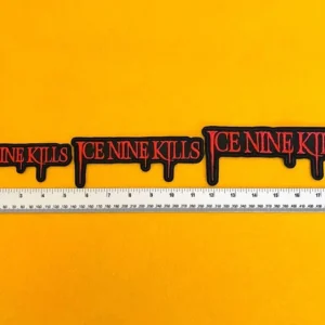 Small medium and large Ice Nine Kills patch size comparison