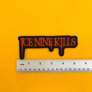 Ice Nine Kills embroidered band patch on denim battle jacket