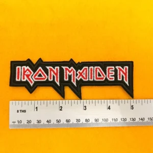 Iron Maiden band patch on denim battle jacket