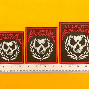Small medium and large Killswitch Engage patch size comparison