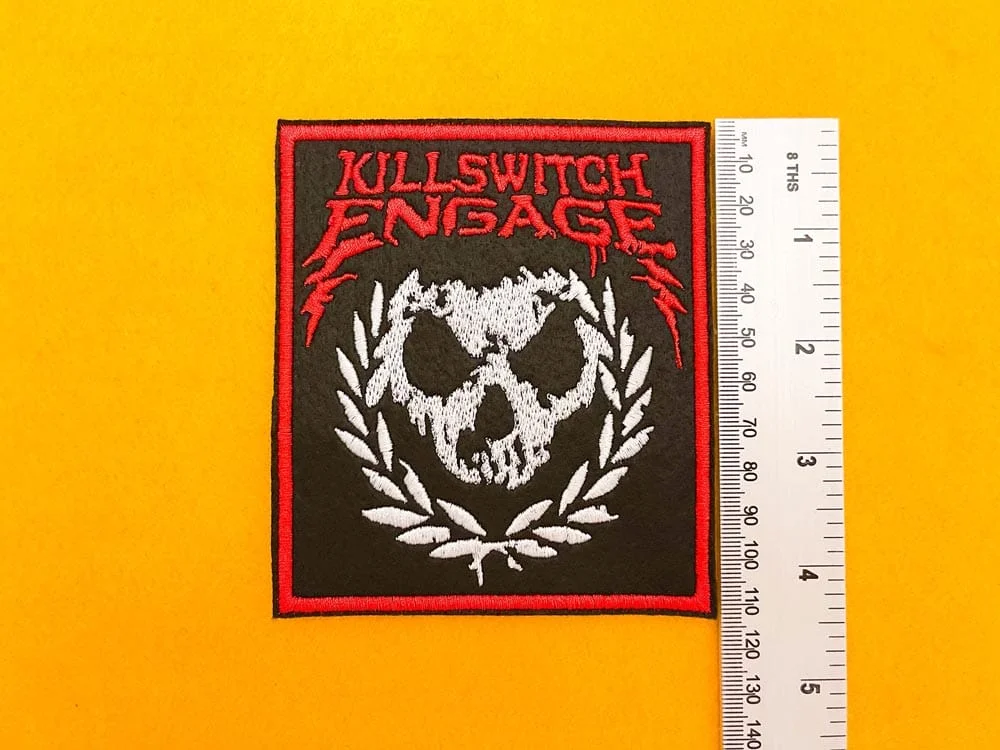 Killswitch Engage Patch 2 embroidered design dimensions