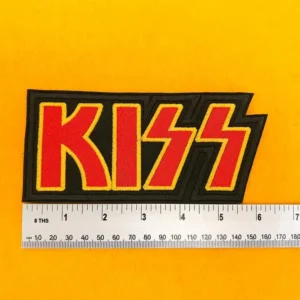 KISS embroidered design dimensions