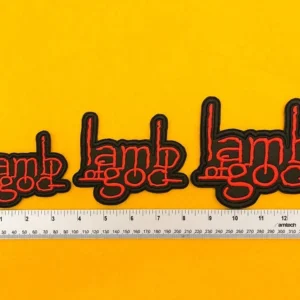 Small medium and large Lamb of God patch size comparison