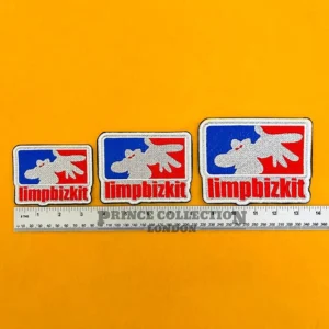 Small medium and large Limp Bizkit patch size comparison