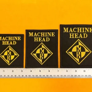 Machine Head patch on denim battle jacket