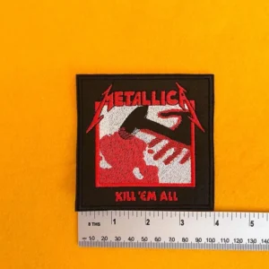 Metallica Kill 'Em All patch dimensions