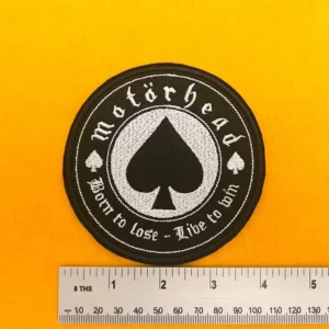 Small medium and large Motörhead patch size comparison