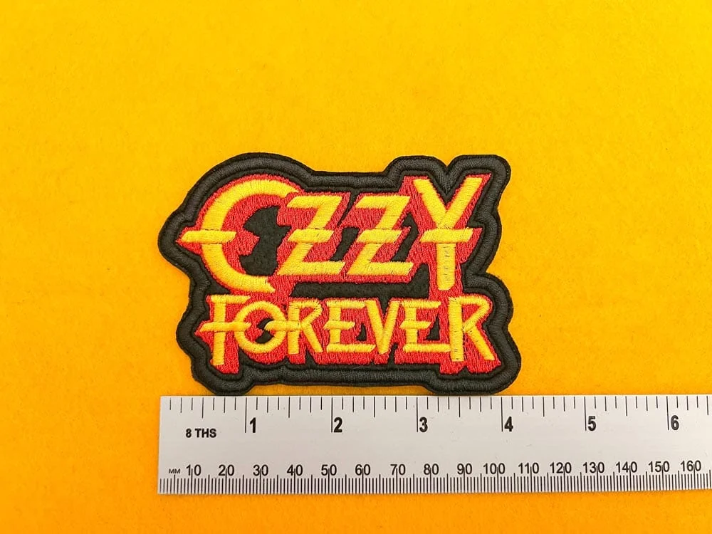 Small medium and large Ozzy Forever patch size comparison