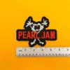 Small medium and large Pearl Jam patch size comparison