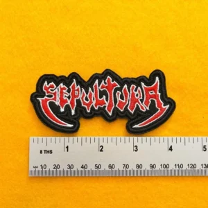 Sepultura embroidered design dimensions