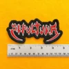 Small medium and large Sepultura patch size comparison