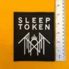 Small medium and large Sleep Token patch size comparison