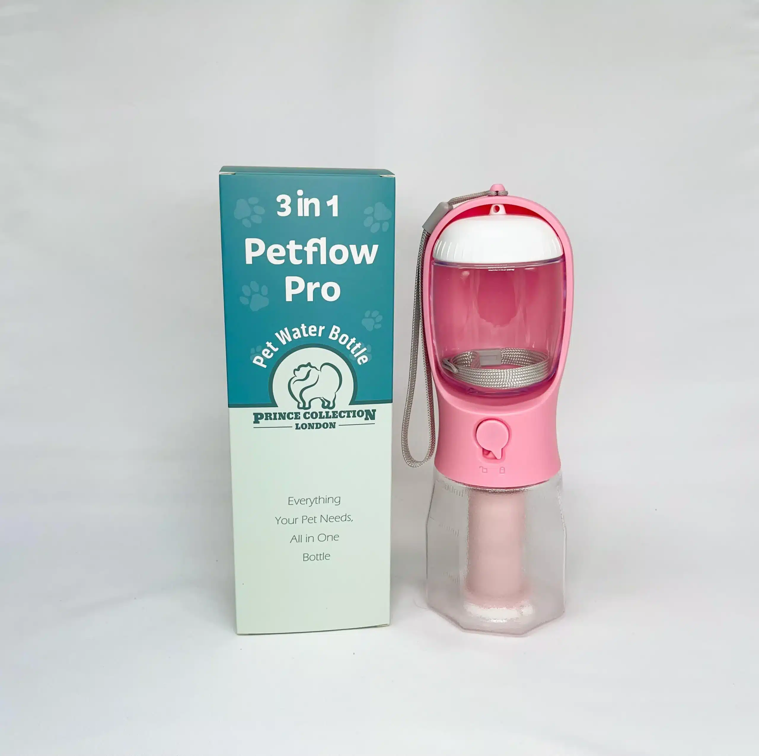 600ml PetFlow Pro dog travel water bottle